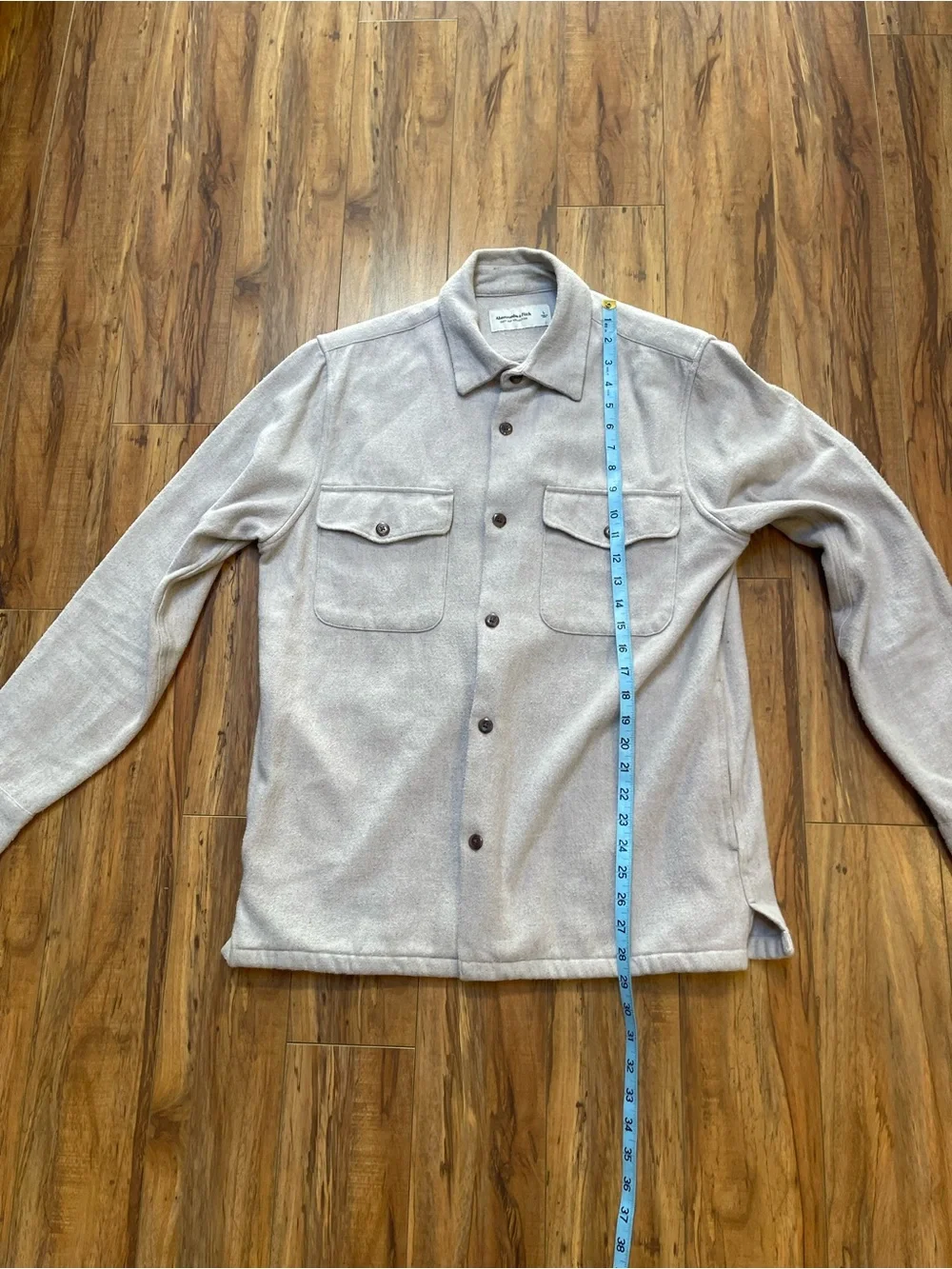Abercrombie & Fitch Soft A&F Collection Cotton Blend Shirt Jacket Shacket Size L